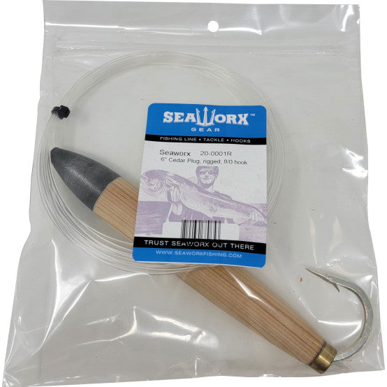 Seaworx Cedar Plug, Natural - 6"