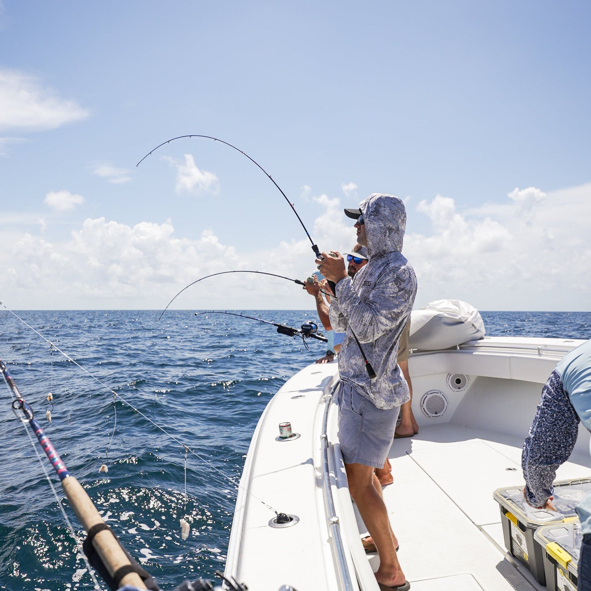 custom fishing rods saltwater Inshore Series E-Fish-Ent Fiblink Saltwater Fishing Rod 2Piece