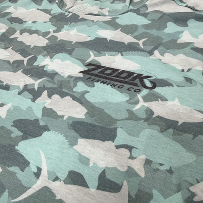 Zook Fish Camo Sun Hoodie