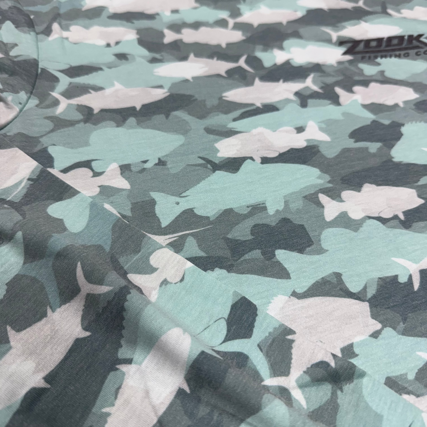 Zook Fish Camo Sun Hoodie