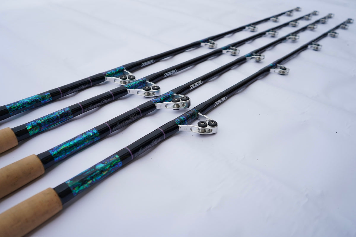 Custom Trolling Rod- Full Winthrop Roller Guide Setup