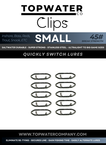 Topwater Co Speed Clips (15-45-70-120lbs)