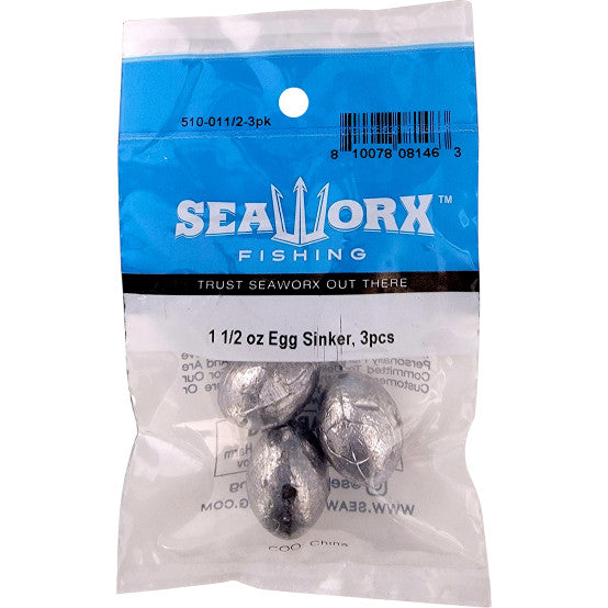 Seaworx Packaged Egg Sinker up to 1.5oz